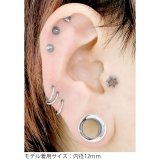 軟骨ピアス ダブルフレア ラージゲージトンネル | ボディピアス専門店凛RIN | 詳細画像4 