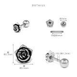 軟骨ピアスかわいいボディピアス バラばら薔薇 花フラワー | ボディピアス専門店凛RIN | 詳細画像9 