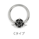 Cタイプ | ビーズリング ハロウィン リングピアス | ボディピアス専門店凛RIN