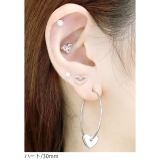 軟骨ピアス スターハートステンレスsilver キャプティブビーズリング | ボディピアス専門店凛RIN | 詳細画像6 