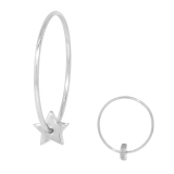 スター | 軟骨ピアス スターハートステンレスsilver キャプティブビーズリング | ボディピアス専門店凛RIN