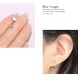 軟骨ピアスハートheartカーブかわいい おへそへそぴ シルバー | ボディピアス専門店凛RIN | 詳細画像5 