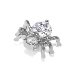 クリア | キャッチクモ蜘蛛スパイダーspider ジュエルキュービックジルコニア アレンジ… | ボディピアス専門店凛RIN