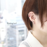 軟骨ピアスデビルハート heart悪魔キュートしっぽ ストレートバーベルボディピ… | ボディピアス専門店凛RIN | 詳細画像4 