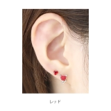 軟骨ピアスデビルハート heart悪魔キュートしっぽ ストレートバーベルボディピ… | ボディピアス専門店凛RIN | 詳細画像6 