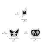 軟骨ピアスちょうねこ イナズマサークルハートバー かわいいストレートバーベル | ボディピアス専門店凛RIN | 詳細画像11