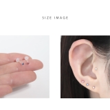 軟骨ピアス透明ピアスガラスピアス さりげない小ぶり ストーン | ボディピアス専門店凛RIN | 詳細画像12