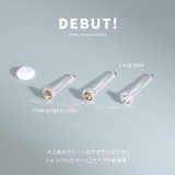 軟骨ピアス透明ピアスガラスピアス さりげない小ぶり ストーン | ボディピアス専門店凛RIN | 詳細画像2