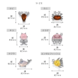 軟骨ピアス 海エビカニタコクラゲクジラエンゼルフィッシュキュービックジルコニア … | ボディピアス専門店凛RIN | 詳細画像14