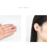 キャッチ ハートかわいいぷっくりカスタマイズ自在ブラックレッドピンクゴールド | ボディピアス専門店凛RIN | 詳細画像14 