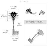 へそピアス かわいい スター星コウモリクールスタイリッシュかっこいい | ボディピアス専門店凛RIN | 詳細画像6