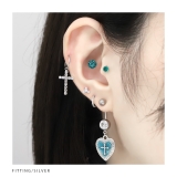 チャーム クロス十字架シルバーCZ アレンジパーツカスタマイズピアスボディピアス | ボディピアス専門店凛RIN | 詳細画像4