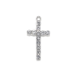 シルバー | チャーム クロス十字架シルバーCZ アレンジパーツカスタマイズピアスボディピアス | ボディピアス専門店凛RIN