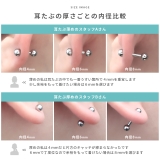 マジックシャフト カスタマイズボディピアス 14Gシャフト16Gネジ山 | ボディピアス専門店凛RIN | 詳細画像10