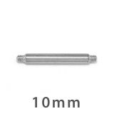 シルバー・10mm | マジックシャフト カスタマイズボディピアス 14Gシャフト16Gネジ山 | ボディピアス専門店凛RIN