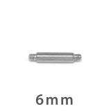 シルバー・6mm | マジックシャフト カスタマイズボディピアス 14Gシャフト16Gネジ山 | ボディピアス専門店凛RIN