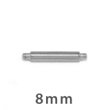 シルバー・8mm | マジックシャフト カスタマイズボディピアス 14Gシャフト16Gネジ山 | ボディピアス専門店凛RIN