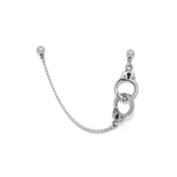 シルバー | 軟骨ピアス 手錠チェーン個性派Wチャーム揺れるクールハロウィン ボディピアス | ボディピアス専門店凛RIN