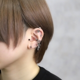 軟骨ピアス リボンバレエコアシールドピアスシンプル大きめ ボディピアス | ボディピアス専門店凛RIN | 詳細画像5 