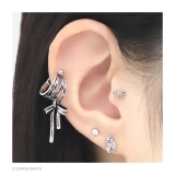 軟骨ピアス リボンバレエコアシールドピアスシンプル大きめ ボディピアス | ボディピアス専門店凛RIN | 詳細画像6 