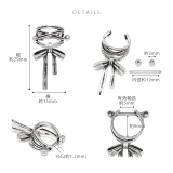 軟骨ピアス リボンバレエコアシールドピアスシンプル大きめ ボディピアス | ボディピアス専門店凛RIN | 詳細画像9 