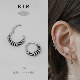 ステンレスピアス シンプルメンズヴィンテージつけっぱなし アクセサリー | ボディピアス専門店凛RIN | 詳細画像1