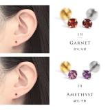 軟骨ピアス 天然石誕生石金属アレルギーアメジストタンザナイトルビー ボディピアス | ボディピアス専門店凛RIN | 詳細画像11