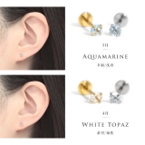 軟骨ピアス 天然石誕生石金属アレルギーアメジストタンザナイトルビー ボディピアス | ボディピアス専門店凛RIN | 詳細画像12