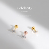 軟骨ピアス 24金ゴールドピンクゴールドK24GPK18PGひっかからない ボデ… | ボディピアス専門店凛RIN | 詳細画像3 