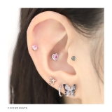 軟骨ピアス ひっかからないジュエルトラガスサージカルステンレスジルコニア | ボディピアス専門店凛RIN | 詳細画像24