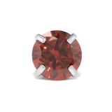 シルバー/レッド | 軟骨ピアス ひっかからないジュエルトラガスサージカルステンレスジルコニア | ボディピアス専門店凛RIN