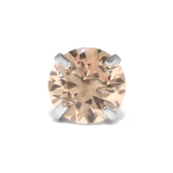 シルバー/シャンパンゴールド | 軟骨ピアス ひっかからないジュエルトラガスサージカルステンレスジルコニア | ボディピアス専門店凛RIN