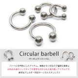 サーキュラーバーベル 軟骨ピアス ラージゲージ | ボディピアス専門店凛RIN | 詳細画像2