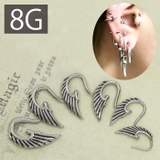 [8G]変形0004 シルバーピアス ボディピアス | ボディピアス専門店凛RIN | 詳細画像1 