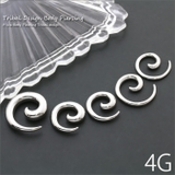 [4G]変形0001 トライバル シルバーピアス | ボディピアス専門店凛RIN | 詳細画像1 