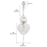 へそピアス かわいい 14G | ボディピアス専門店凛RIN | 詳細画像7 