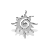 シルバー | 軟骨ピアス 太陽SUN夏かっこいいスタイリッシュステンレス金属アレルギー ボディ… | ボディピアス専門店凛RIN