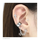 ボディピアス 十字架クロス チェーン軟骨ピアス | ボディピアス専門店凛RIN | 詳細画像4 