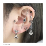 ボディピアス 十字架クロス チェーン軟骨ピアス | ボディピアス専門店凛RIN | 詳細画像5 