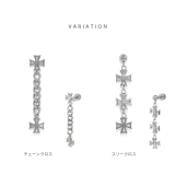ボディピアス 十字架クロス チェーン軟骨ピアス | ボディピアス専門店凛RIN | 詳細画像7 