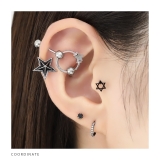 ボディピアス軟骨ピアスピアス スターブラックストレートバーベル サージカルステン… | ボディピアス専門店凛RIN | 詳細画像5 