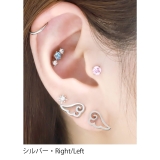 左右ペアセット 天使の翼羽ウイング 軟骨ピアス | ボディピアス専門店凛RIN | 詳細画像4
