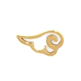 天使・ゴールド(右耳) | 軟骨ピアス 天使悪魔翼羽エンジェルデビル ボディピアス | ボディピアス専門店凛RIN