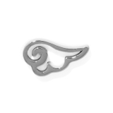 天使・シルバー(左耳) | 軟骨ピアス 天使悪魔翼羽エンジェルデビル ボディピアス | ボディピアス専門店凛RIN