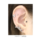 軟骨ピアス 銃拳銃ピストル サージカルステンレスステンレスピアス | ボディピアス専門店凛RIN | 詳細画像6 