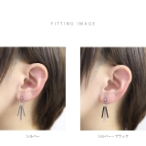 軟骨ピアス スタイリッシュロングスティックバー3連シェイプ揺れる ボディピアス | ボディピアス専門店凛RIN | 詳細画像5