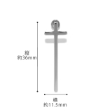 軟骨ピアス ロングクロス 十字架ハロウィンCROSSゴシック | ボディピアス専門店凛RIN | 詳細画像12