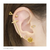 軟骨ピアス ロングクロス 十字架ハロウィンCROSSゴシック | ボディピアス専門店凛RIN | 詳細画像7