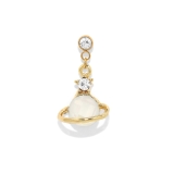 ホワイト | 軟骨ピアス 土星惑星ジュエルチャーム揺れる凛オリジナル 金属アレルギー対応ボディ… | ボディピアス専門店凛RIN