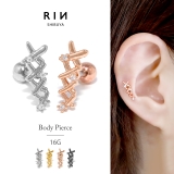 軟骨ピアス コルセットジュエル レースアップ編み上げストレートバーベルボディピア… | ボディピアス専門店凛RIN | 詳細画像1 